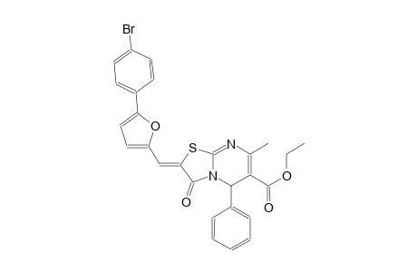 ethyl (2Z)-2-{[5-(4-bromophenyl)-2-furyl]methylene}-7-methyl-3-oxo-5-phenyl-2,3-dihydro-5H-[1,3]thiazolo[3,2-a]pyrimidine-6-carboxylate