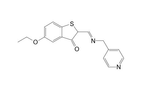 Benzo[b]thiophen-3(2H)-one, 5-ethoxy-2-[[(4-pyridylmethyl)imino]methyl]-