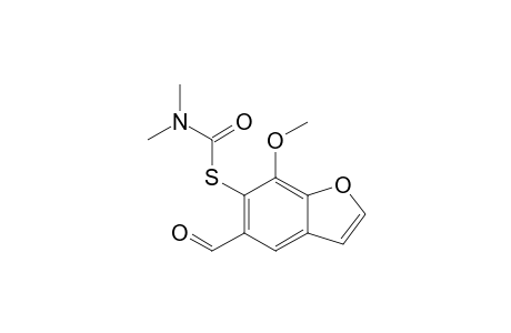 N,N-dimethylthiocarbamic acid S-(5-formyl-7-methoxy-benzofuran-6-yl) ester