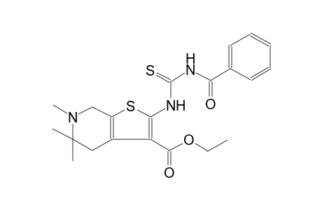 thieno[2,3-c]pyridine-3-carboxylic acid, 2-[[(benzoylamino)carbonothioyl]amino]-4,5,6,7-tetrahydro-5,5,6-trimethyl-, ethyl ester