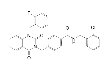 N-(2-chlorobenzyl)-4-[(1-(2-fluorobenzyl)-2,4-dioxo-1,4-dihydro-3(2H)-quinazolinyl)methyl]benzamide