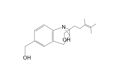 (2S*)-1,2-[(R*)-1-(3,4-Dimethyl-3-pentenyl)-1-(hydroxymethyl)methylene]-5-hydroxymethylindoline