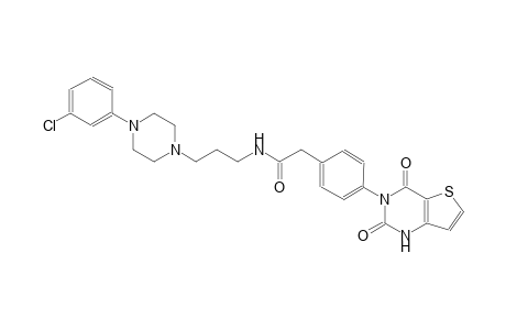 benzeneacetamide, N-[3-[4-(3-chlorophenyl)-1-piperazinyl]propyl]-4-(1,4-dihydro-2,4-dioxothieno[3,2-d]pyrimidin-3(2H)-yl)-