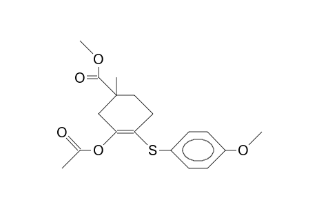 2-Acetoxy-4-carbomethoxy-1-(4'-methoxy-phenylthio)-4-methyl-1-cyclohexene