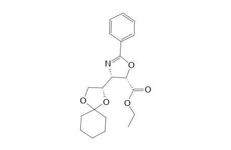 (4S,5S)-4-[(3S)-1,4-dioxaspiro[4.5]decan-3-yl]-2-phenyl-2-oxazoline-5-carboxylic acid ethyl ester