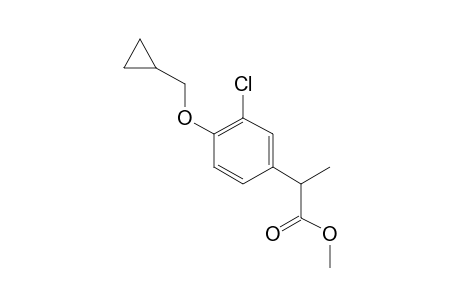 2-[3-CHLORO-4-(CYCLOPROPYLMETHOXY)PHENYL]PROPIONIC ACID, METHYL ESTER