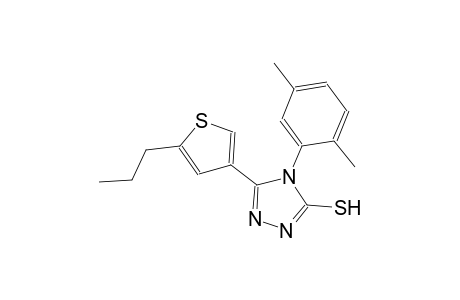 4-(2,5-dimethylphenyl)-5-(5-propyl-3-thienyl)-4H-1,2,4-triazole-3-thiol