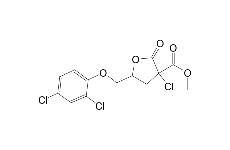 3-Furancarboxylic acid, 3-chloro-5-[(2,4-dichlorophenoxy)methyl]tetrahydro-2-oxo-, methyl ester