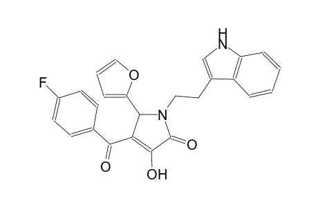 2H-pyrrol-2-one, 4-(4-fluorobenzoyl)-5-(2-furanyl)-1,5-dihydro-3-hydroxy-1-[2-(1H-indol-3-yl)ethyl]-