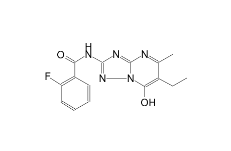 N-(6-Ethyl-7-hydroxy-5-methyl-[1,2,4]triazolo[1,5-a]pyrimidin-2-yl)-2-fluoro-benzamide