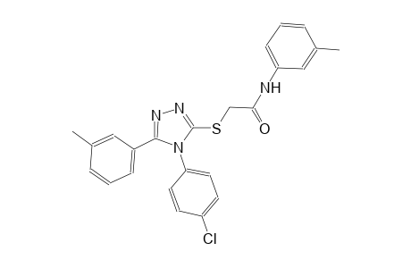 2-{[4-(4-chlorophenyl)-5-(3-methylphenyl)-4H-1,2,4-triazol-3-yl]sulfanyl}-N-(3-methylphenyl)acetamide