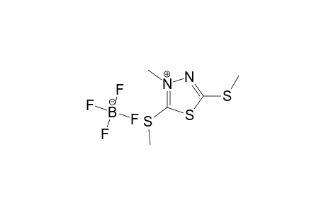 3-Methyl-2,5-bis(methylthio)-1,3,4-thiadiazolium tetrafluoroborate
