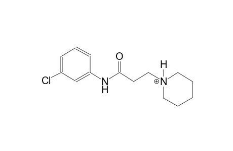 1-[3-(3-chloroanilino)-3-oxopropyl]piperidinium