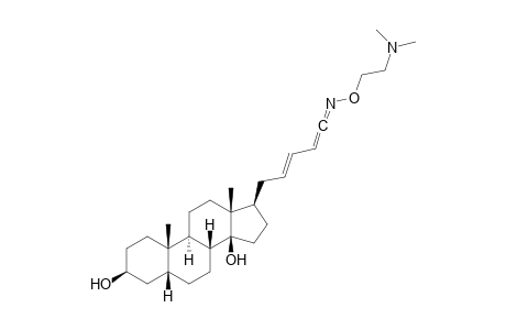 (E,E,E)-17.beta.-[5-(2-N,N-Dimethylaminoethoxy)imino-2,4-pentadien-1-yl]-5.beta.-androstane-3.beta.,14.beta.-diol oxalate