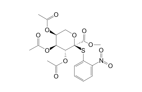 Methyl 2-[(2'-nitrophenyl)thio]-3,4,5-tri-O-acetyl-.alpha.-D-arabino-2-hexulopyranosonate