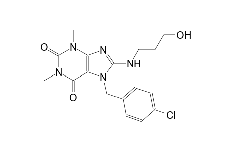 7-(4-chlorobenzyl)-8-[(3-hydroxypropyl)amino]-1,3-dimethyl-3,7-dihydro-1H-purine-2,6-dione