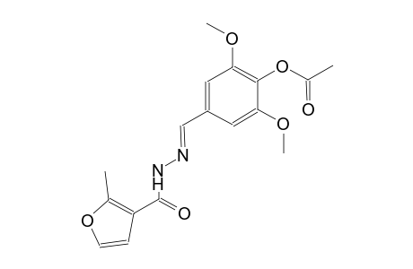 2,6-dimethoxy-4-{(E)-[(2-methyl-3-furoyl)hydrazono]methyl}phenyl acetate
