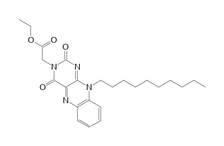 Benzo[g]pteridine-3(2H)-acetic acid, 10-decyl-4,10-dihydro-2,4-dioxo-, ethyl ester