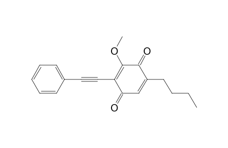5-n-Butyl-3-methoxy-2-(phenylethynyl)-2,5-cyclohexadiene-1,4-dione