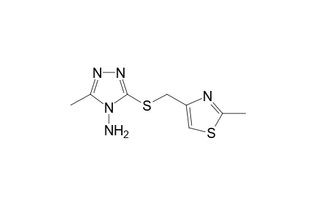 3-Methyl-5-{[(2-methyl-1,3-thiazol-4-yl)methyl]sulfanyl}-4H-1,2,4-triazol-4-amine