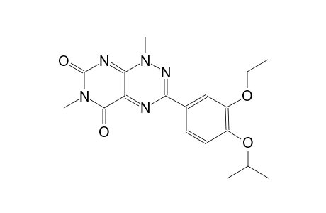 pyrimido[5,4-e][1,2,4]triazine-5,7(1H,6H)-dione, 3-[3-ethoxy-4-(1-methylethoxy)phenyl]-1,6-dimethyl-