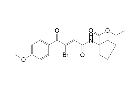 ethyl 1-{[(2Z)-3-bromo-4-(4-methoxyphenyl)-4-oxo-2-butenoyl]amino}cyclopentanecarboxylate
