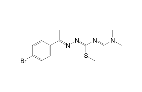 1-(p-bromo-alpha-methylbenzylidene)-4-[(dimethylamino)methylene]-3-methyl-3-thioisosemicrabazide