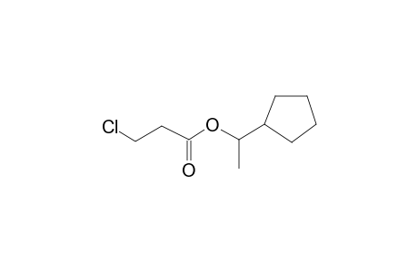1-Cyclopentylethyl 3-chloropropanoate