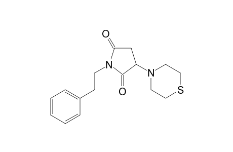 1-(2-Phenylethyl)-3-(4-thiomorpholinyl)-2,5-pyrrolidinedione