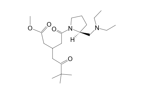 Methyl 6,6-Dimethyl-3-[2-((S)-2-diethylaminomethyl-pyrrolidin-1yl)-2-oxoethyl]-5-oxoheptanoate