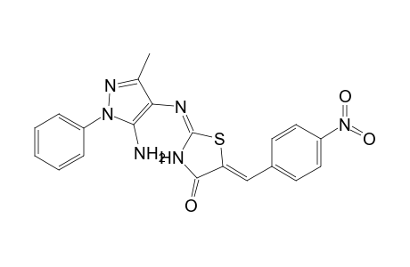 (Z)-2'-[(5-Amino-3-methyl-1-phenylpyrazol-4-yl)imino]-5'-(4-nitrobenzylidene)thiazolidin-4-one