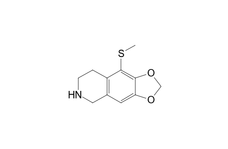 5,6,7,8-Tetrahydro-1-(methylthio)-1,3-dioxolo[4,5-g]isoquinoline