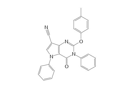7-Cyano-3,5-diphenyl-2-(4-methylphenoxy)-3H-pyrrolo[3,2-d]pyrimidine-4(5H)-one
