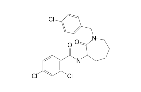 2,4-Dichloro-N-[1-(4-chlorobenzyl)-2-oxoazepan-3-yl]benzamide