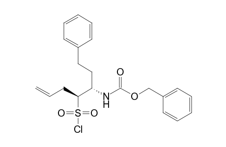 (phenylmethyl) N-[(3S,4S)-4-chloranylsulfonyl-1-phenyl-hept-6-en-3-yl]carbamate