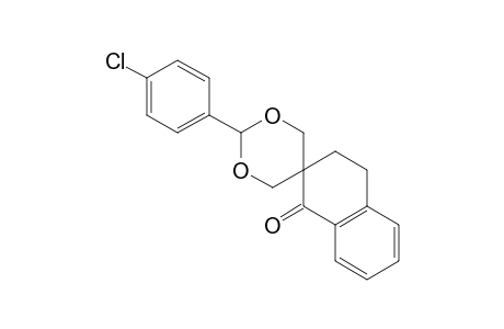 2-(p-Chlorophenyl)-3',4'-dihydrospiro[1,3-dioxane-5,2'(1'H)-naphthalen]-1-one