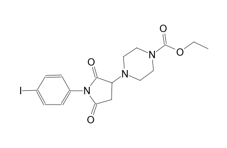 ethyl 4-[1-(4-iodophenyl)-2,5-dioxo-3-pyrrolidinyl]-1-piperazinecarboxylate