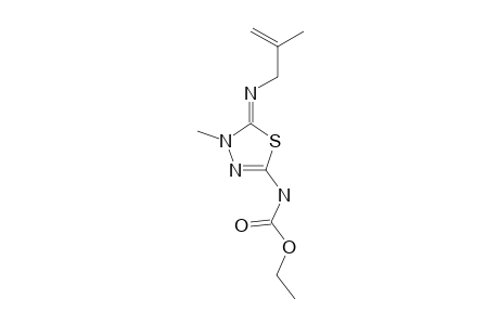 5-ETHOXYCARBONYLAMINO-2-METHALLYLIMINO-3-METHYL-1,3,4-THIADIAZOLINE