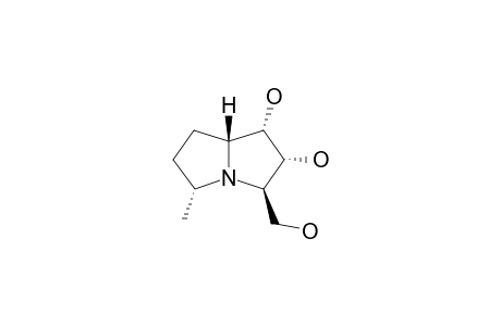 HYACINTHACINE-A6;(1S*,2R*,3R*,5R*,7A*R)-1,2-DIHYDROXY-3-HYDROXYMETHYL-5-METHYLPYRROLIZIDINE