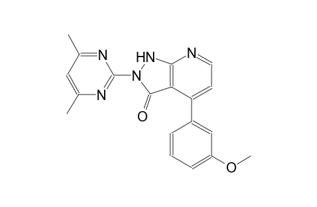 3H-pyrazolo[3,4-b]pyridin-3-one, 2-(4,6-dimethyl-2-pyrimidinyl)-1,2-dihydro-4-(3-methoxyphenyl)-