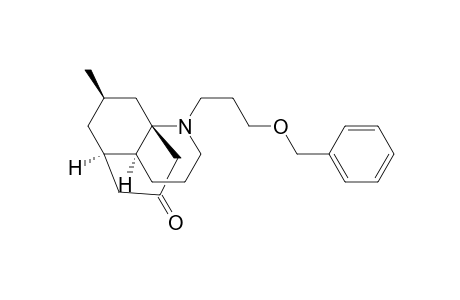 1H-5,8a-Propanoquinolin-7(8H)-one, hexahydro-10-methyl-1-[3-(phenylmethoxy)propyl]-, (4a.alpha.,5.alpha.,8a.alpha.,10R*)-(.+-.)-