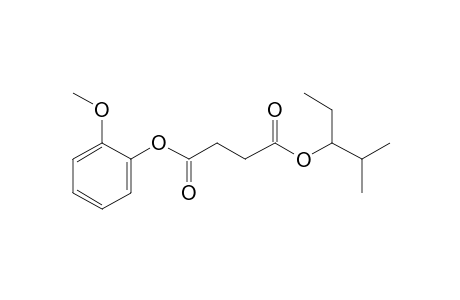 Succinic acid, 2-methylpent-3-yl 2-methoxyphenyl ester