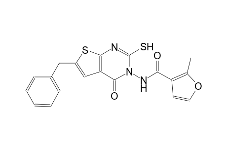 N-(6-benzyl-4-oxo-2-sulfanylthieno[2,3-d]pyrimidin-3(4H)-yl)-2-methyl-3-furamide