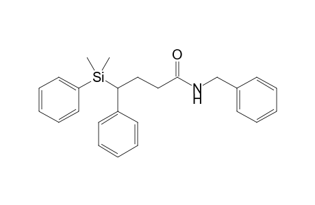 4-[dimethyl(phenyl)silyl]-4-phenyl-N-(phenylmethyl)butanamide