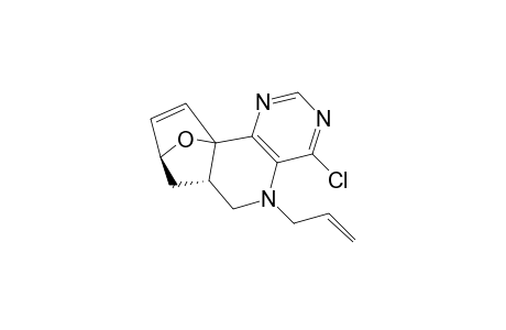 (+-)-(6aS,8S)-5-Allyl-4-chloro-5,6,6a,7,8,10a-hexahydro-8,10a-epoxypyrimido[5,4-c]isoquinoline