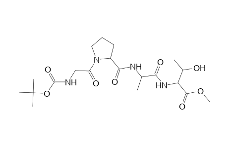 L-Threonine, N-[N-[1-[N-[(1,1-dimethylethoxy)carbonyl]glycyl]-L-prolyl]-L-alanyl]-, methyl ester