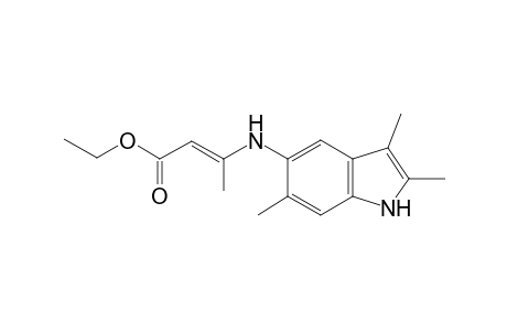 (E)-3-[(2,3,6-trimethyl-1H-indol-5-yl)amino]-2-butenoic acid ethyl ester