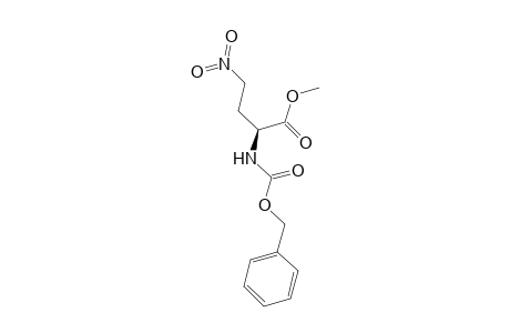 2-(benzyloxycarbonylamino)-4-nitro-butyric acid methyl ester