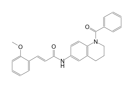 (2E)-N-(1-benzoyl-1,2,3,4-tetrahydro-6-quinolinyl)-3-(2-methoxyphenyl)-2-propenamide