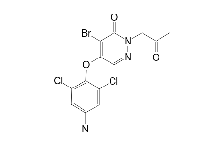 4-(4-AMINO-2,6-DICHLORO-PHENOXY)-5-BROMO-1-(2-OXOPROPYL)-PYRIDAZIN-6-ONE